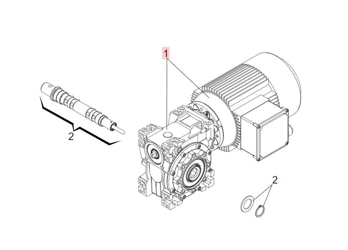 faac ricambio motoriduttore c850 63002915