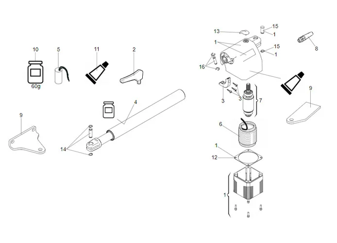 faac pagina ricambi per motore 412 dx 400