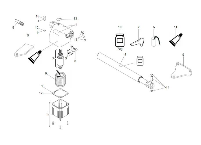 faac pagina ricambi per motore 414 p l sx