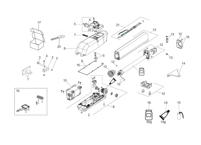 faac pagina ricambi per motore 415 230v l ls