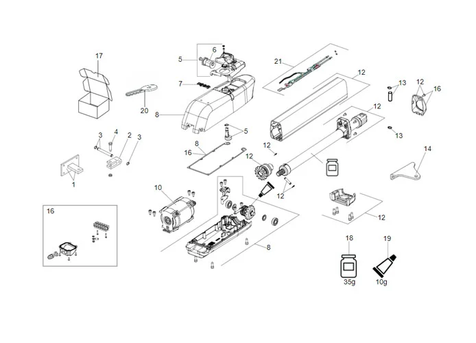 faac pagina ricambi per motore 415 24v ls