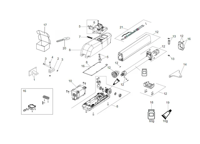 faac pagina ricambi per motore 415 24v l ls