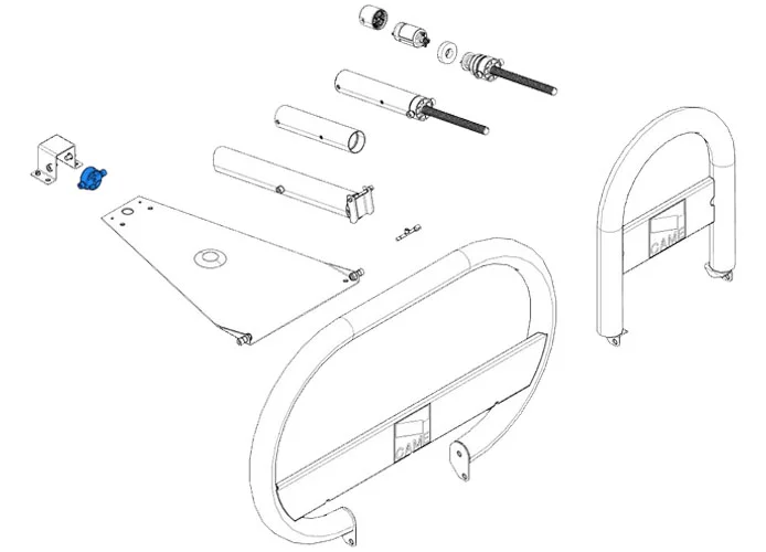 came ricambio tappo motoriduttore unipark 119riu004