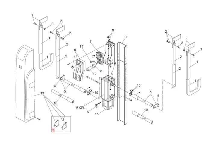 faac ricambio tappi chiusura carter 550/brezze 63001825