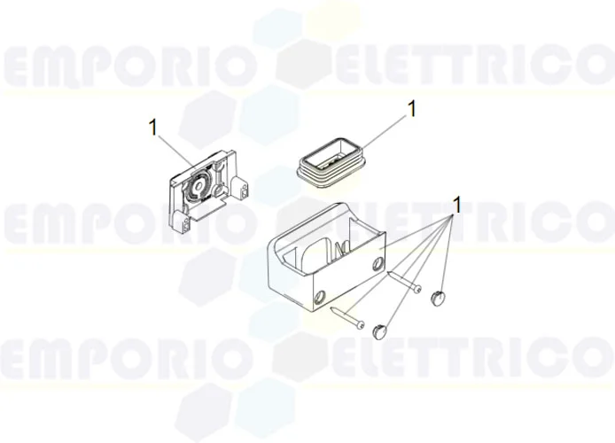 faac ricambio gruppo supporto e guarnizione xled 63003263