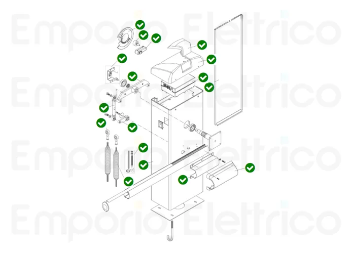 beninca ricambio centrale con switching x eva5/7/8 5b 9688240