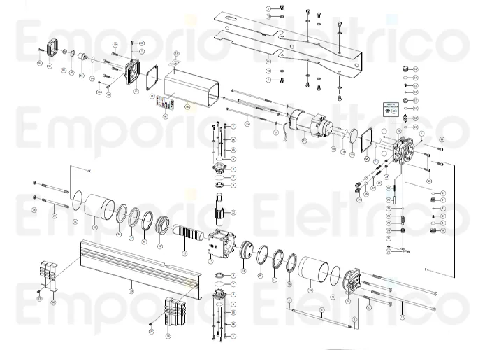 fadini ricambio supporto albero completo per aproli 380 lb 380132