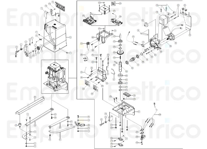 fadini ricambio semicarcassa anteriore per bart 350 35061