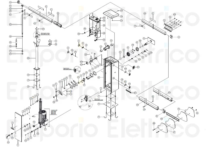 fadini ricambio vite m8x16 tbei inox per bayt 980 97059