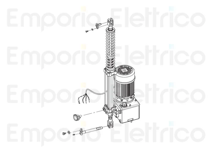 fadini ricambio cos 982 con motore-centralina-pistone ø 40 mm da 8 s per bayt 980 97320