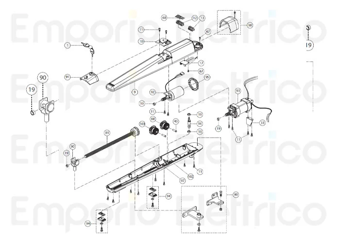 fadini ricambio carter inferiore per dardo 424 43097