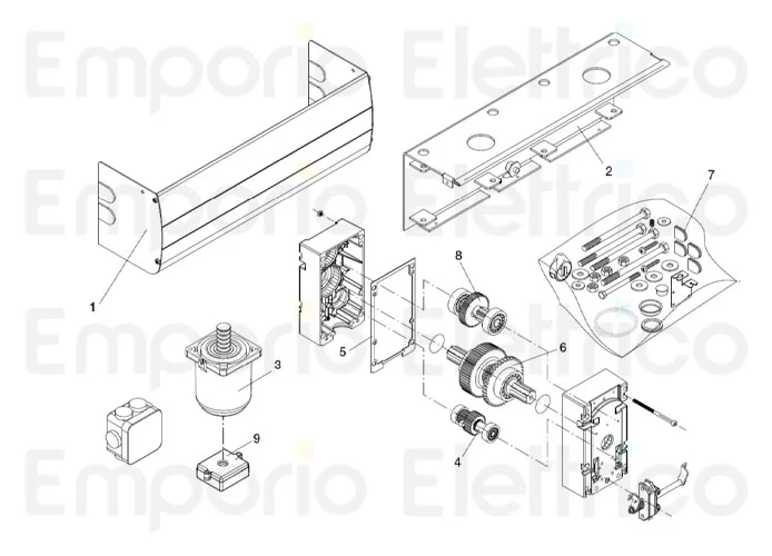 beninca ricambio motore 24 v d.c. x zed-24/asc per adam.24 9686250