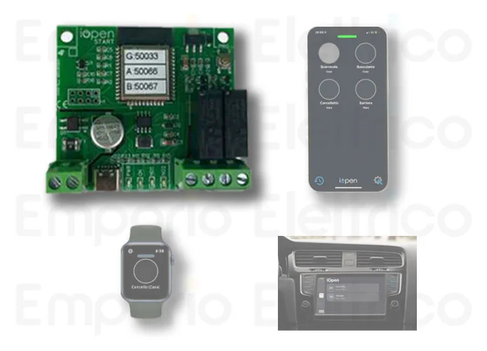 iopen apertura remota senza limiti per smartphone e internet 12/24v 230v iopen start