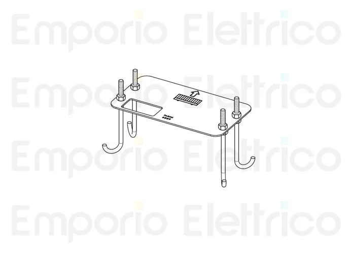 fadini ricambio piastra di ancoraggio completa 624125