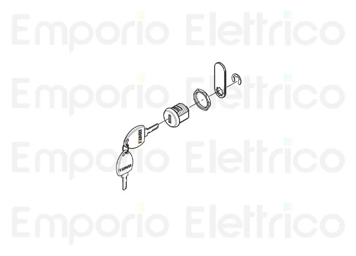 fadini ricambio serratura wa 7001 completa 650118