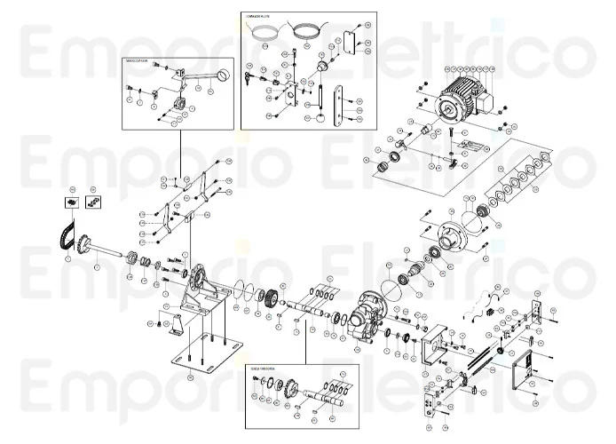 fadini ricambio motore elettrico cv 1,5 trifase mod. 200/5 31088