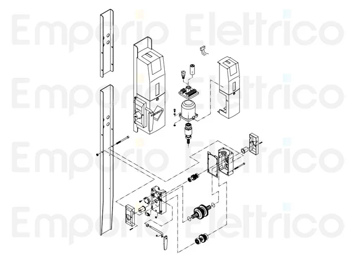 beninca ricambio maniglia sblocco abs x au.96/l/k/24v 9686178