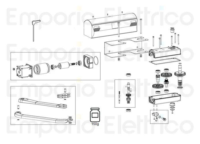 genius pagina ricambi per motore trigon 24v