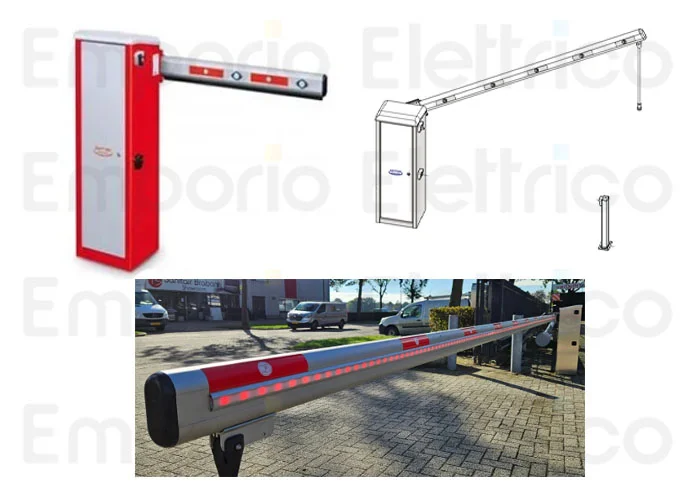 fadini asta in alluminio 5,30 m composta da due pezzi più modulo e led 9864l