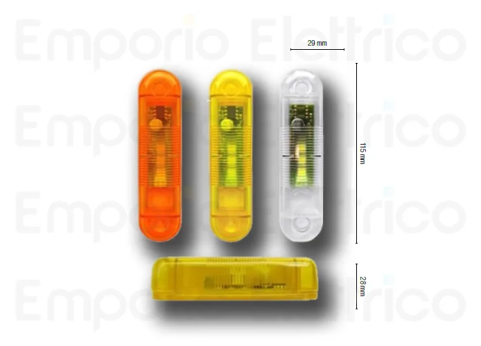 nologo lampeggiante per esterno a led 12/24V arancio flash-out o