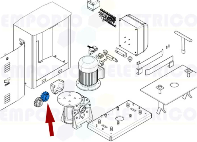 came ricambio pignone modulo 6 by 119riy066