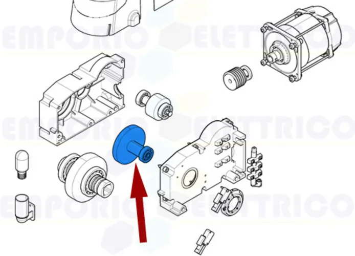 came ricambio albero seconda riduzione emega 119rie063