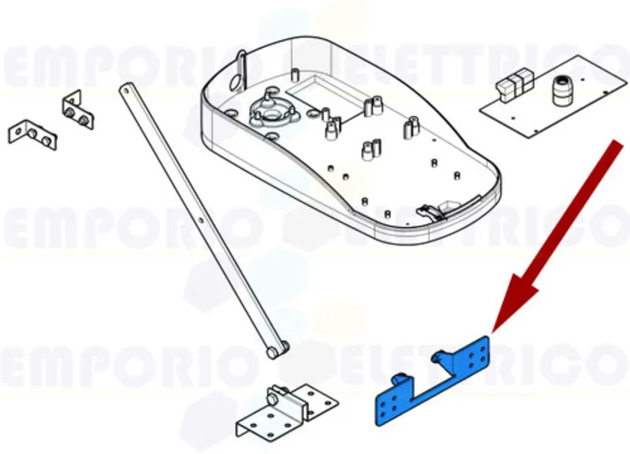 came ricambio staffa attacco testa ver 119rie109