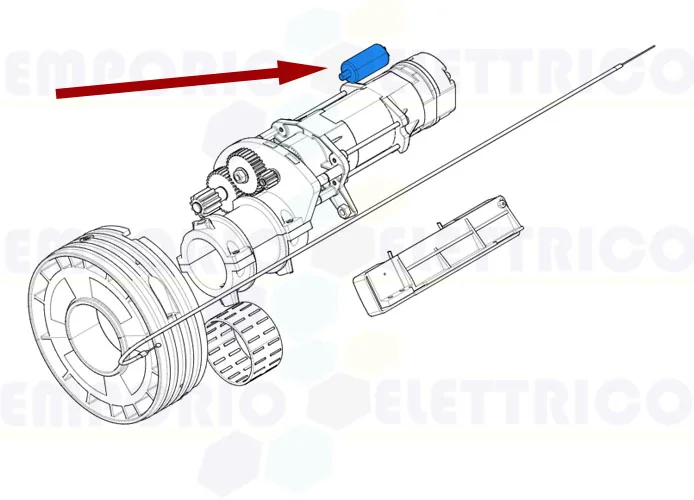 came ricambio condensatore 16 mF con cavi e codolo 119rir280