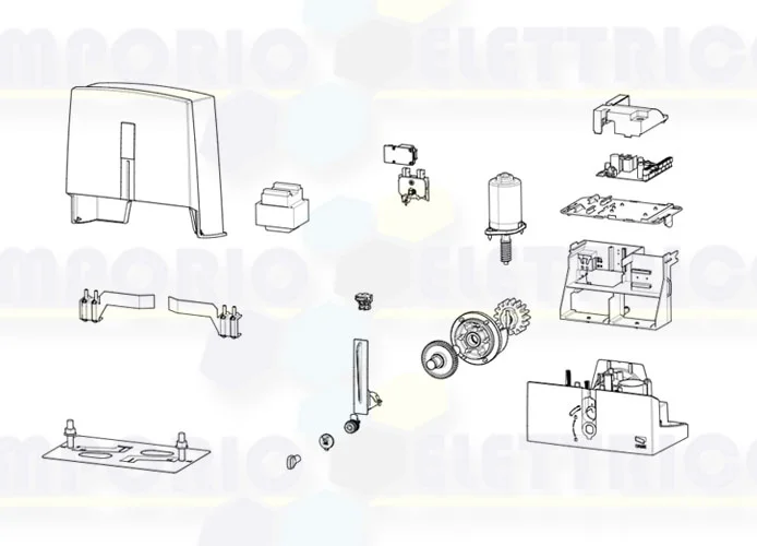 came pagina ricambi per motore bxl04ags 801ms-0140