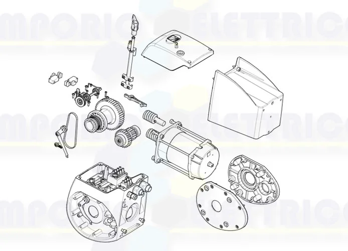 came pagina ricambi per motore 001c-bx c-bx