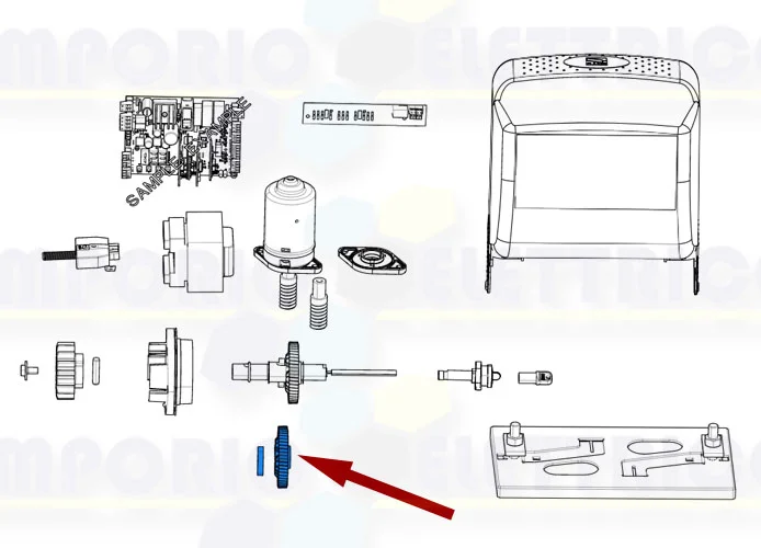 came ricambio gruppo corona riduzione bz 119ribz009