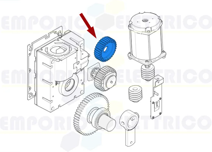 came ricambio corona plastica riduttore gard 88003-0011