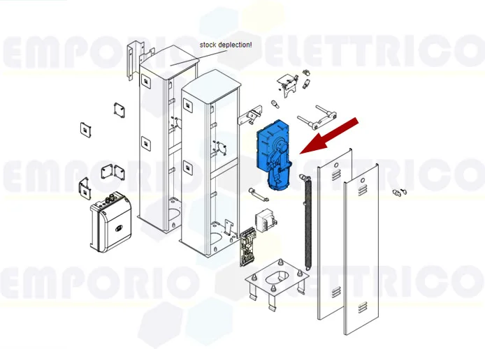 came ricambio motoriduttore gard 2500 119rig201 