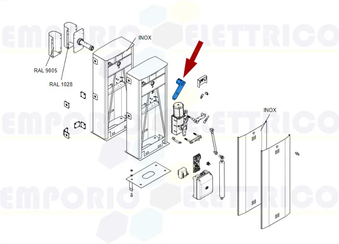 came ricambio braccio a leva g6000 g5000 119rig065