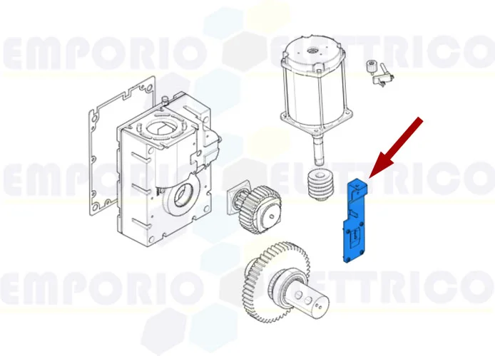 came ricambio gruppo leva sblocco barriera g3000 119rig416 