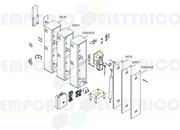 came pagina ricambi per barriere g4000-g4001-g4000n 