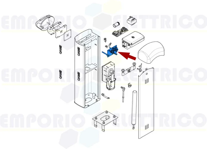 came ricambio fermo meccanico barriera g4040z g4041z 119rig177