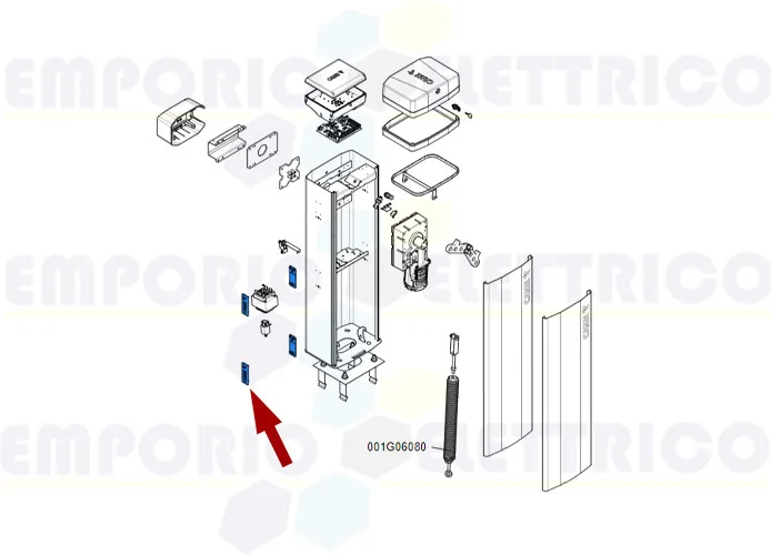 came ricambio copriforo fotocellula gt4-gx4 4pz. 88003-0070