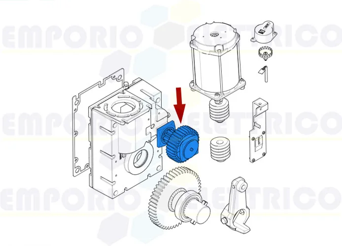 came ricambio gruppo prima riduzione g2081 119rig153