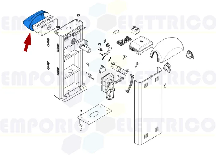 came ricambio coperchio flangia asta ø 100 gard 8 119rig133