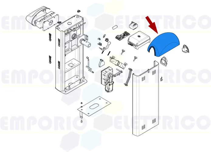 came ricambio coperchio barriera gard 8 119rig135