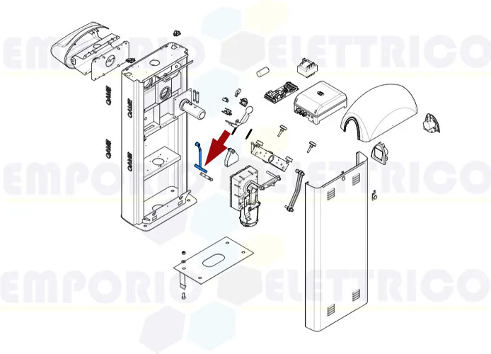 came ricambio gruppo serratura sblocco gard 8 119rig146