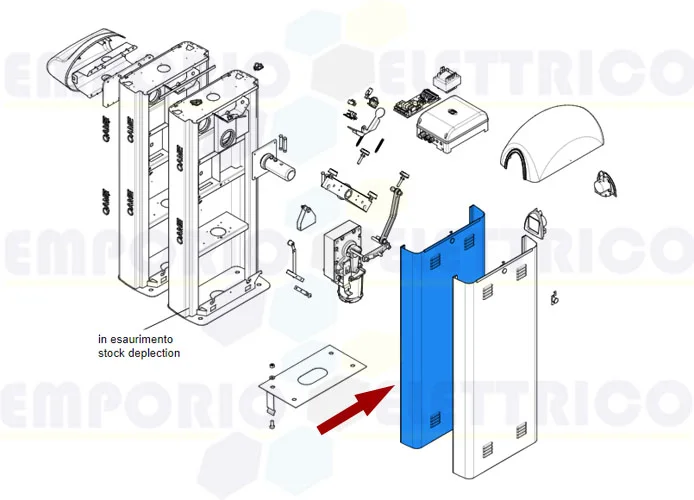 came ricambio porta armadio inox gard 8 119rig151