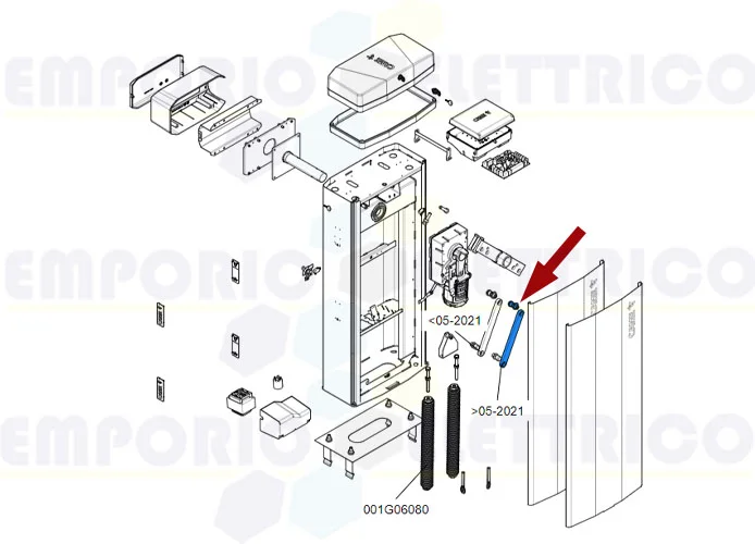 came ricambio leva trasmissione gt8 v.1 88003-0118