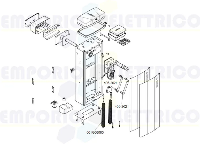 came pagina ricambi per barriere ggt80ags 