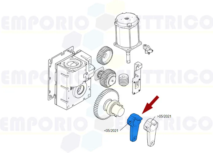 came ricambio braccio trasmissione riduttore gt8 88003-0110