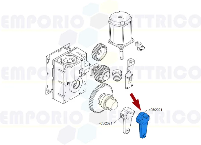 came ricambio braccio trasmissione riduttore gt8 v.188003-0119