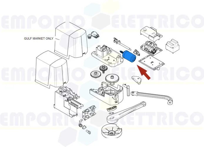 came ricambio gruppo motore opb-ftx-ftl 119rid435