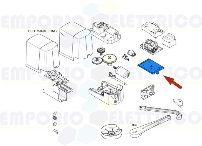 came ricambio base scheda ftx 88001-0263