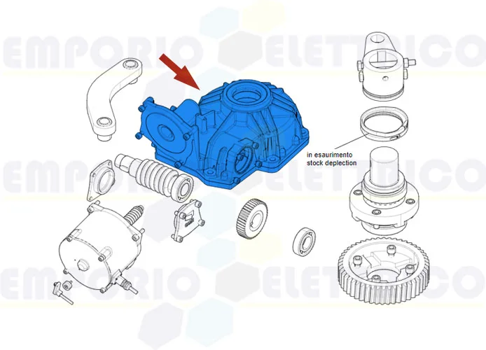 came ricambio cassa motoriduttore frog plus 119ria108